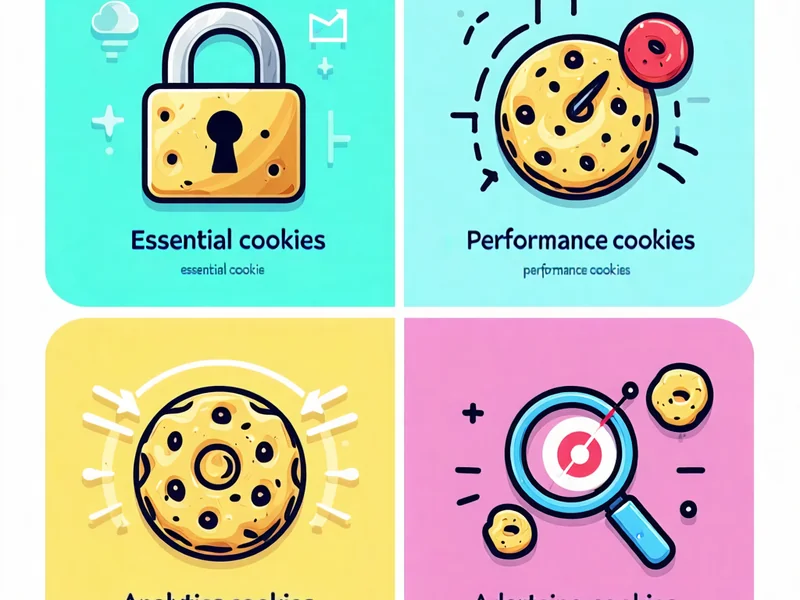 Minh họa các loại cookie được sử dụng bởi New88 để đảm bảo chất lượng dịch vụ.