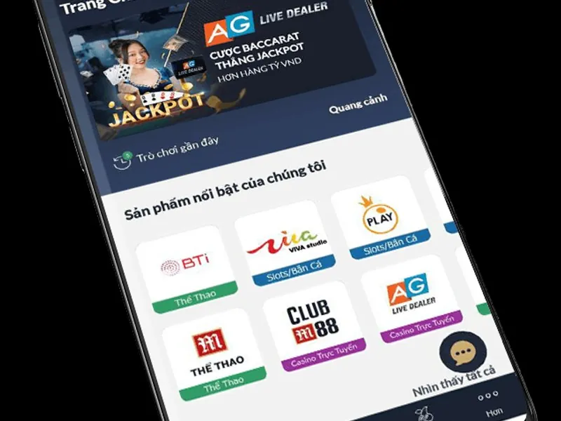 Bàn chơi casino trực tuyến với người chia bài và chip New88