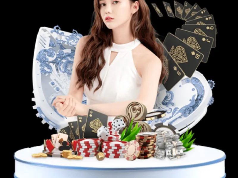 Trò chơi bài với bài poker và mạt chược